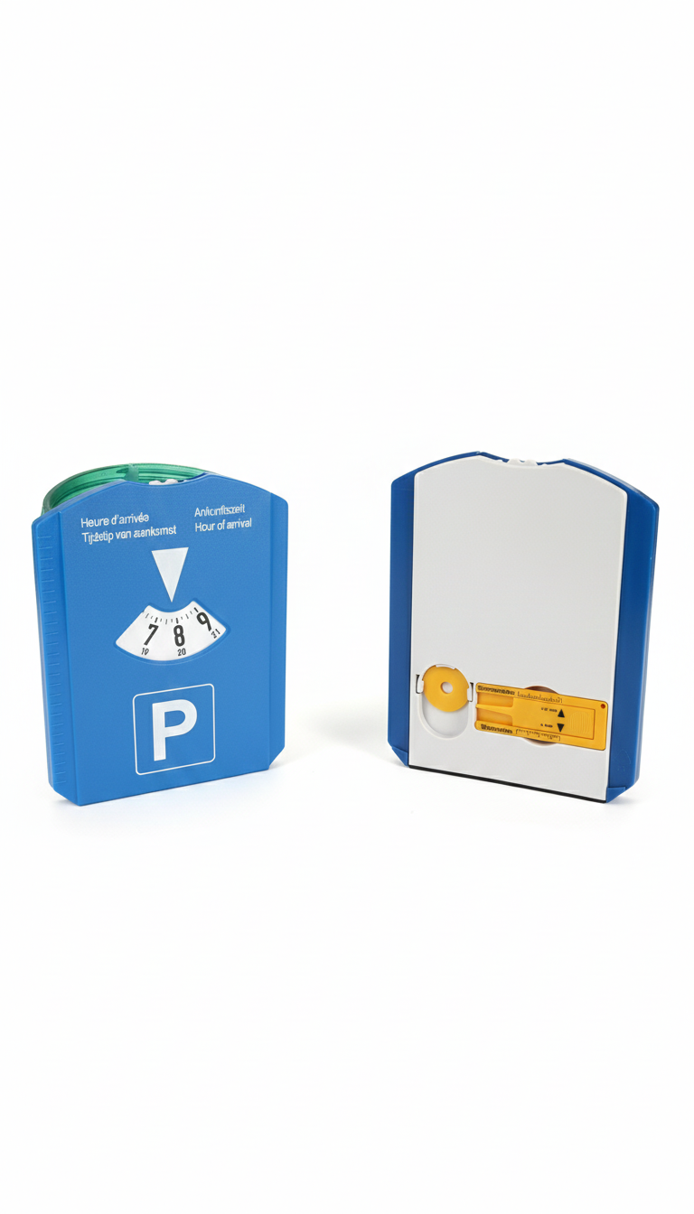 Parkscheibe 🚗 Das Multitool: Multilinguale Parkscheibe mit Integrierter 3-in