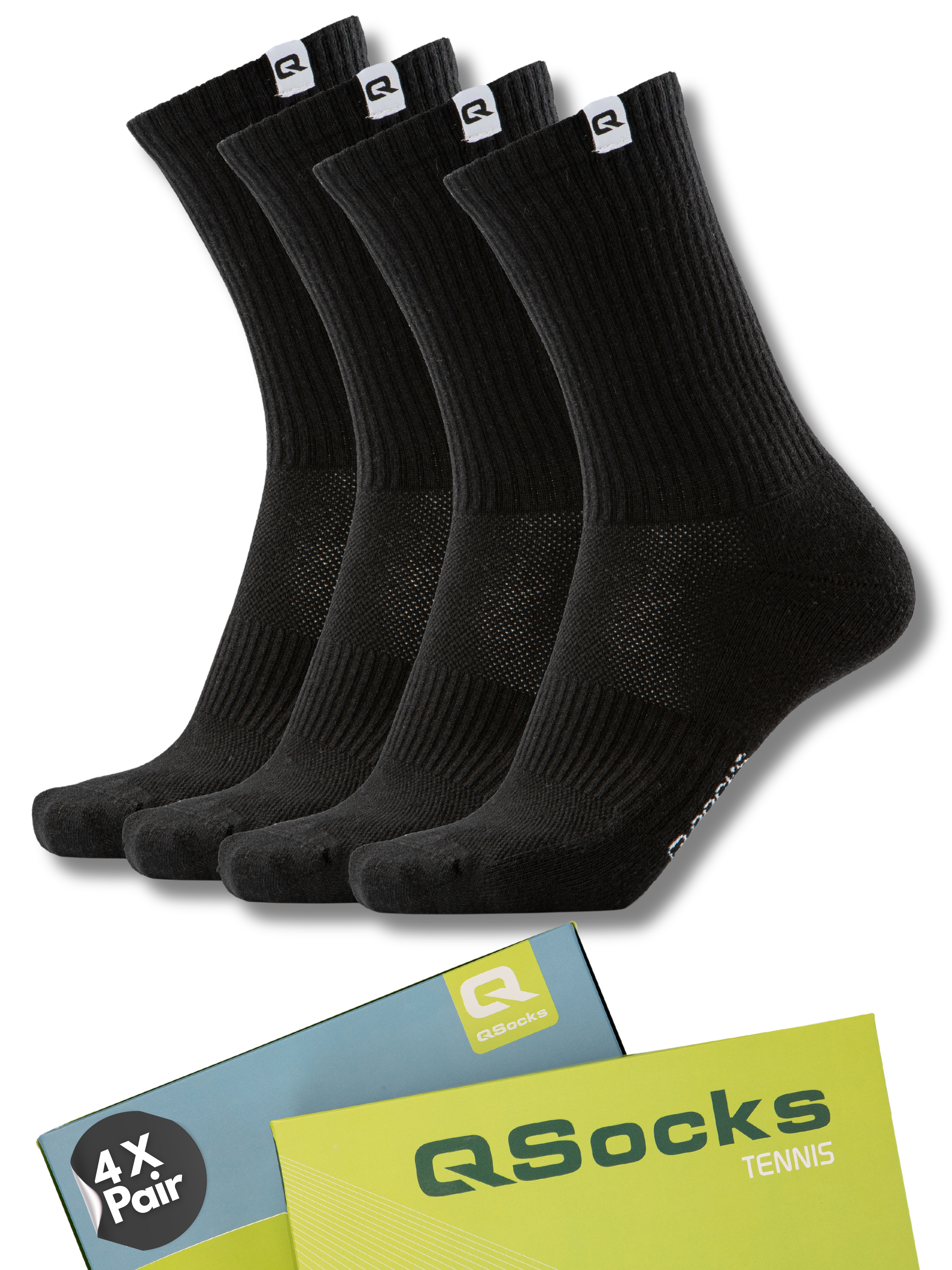 Gepolsterte Tennissocken 4X Paar