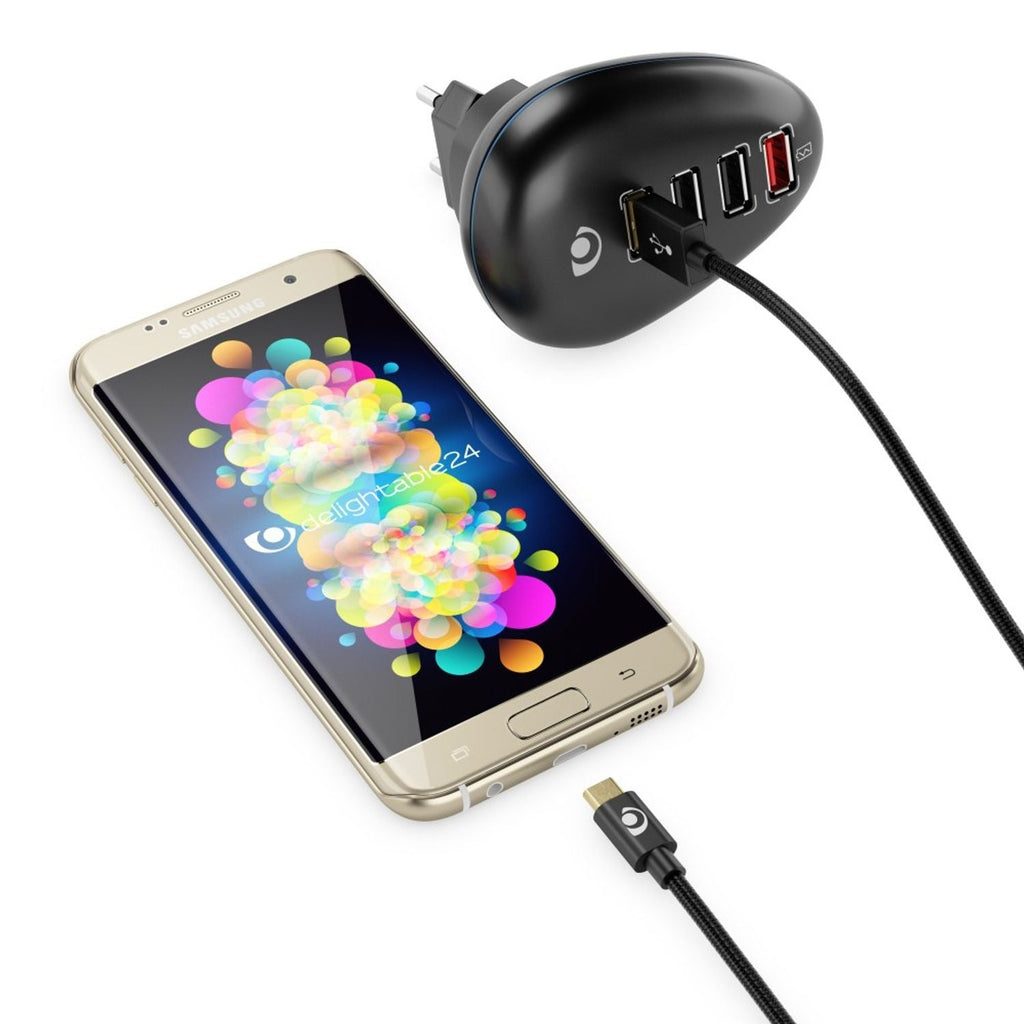 NALIA 1m Micro USB Kabel, Stabiles Sync Handy High Speed Ladekabel Datenkabel