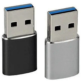 2 Stück USB Adapter Wandler Konverter USB 3.0 USB-A Stecker auf USB-C Buchse OTG