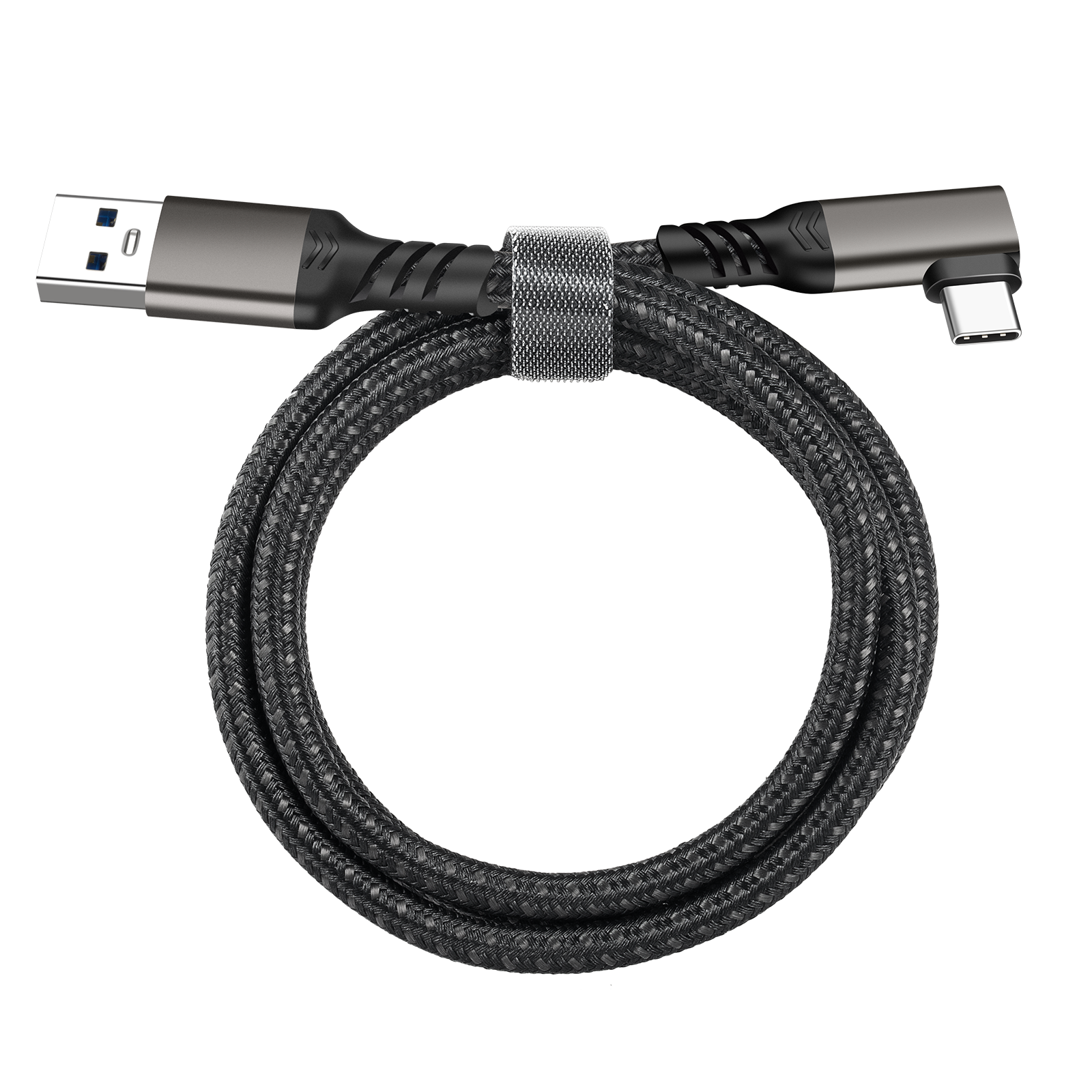 90 Grad Typ-C Ladekabel Winkel USB-A USB-C Kabel abgewinkelt 3A Nylon USB 3.2