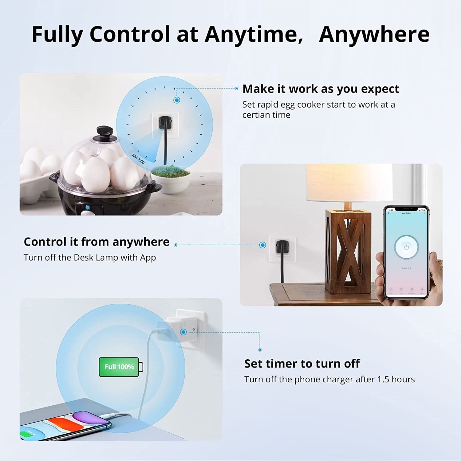 Smart Steckdose Plug App Smart Life Tuya Google Alexa WLAN Stromverbrauch 16A