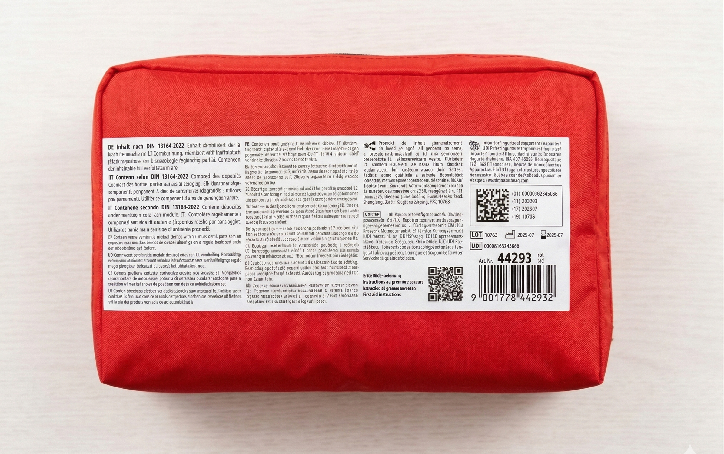 Original Walser KFZ-Verbandtasche - DIN 13164-2022 (Aktuellste Norm)