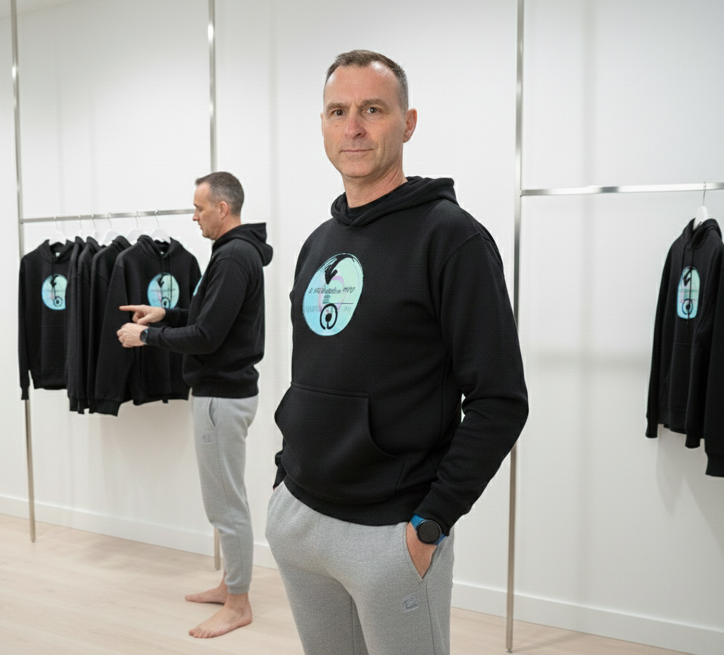 Unisex-Kapuzenpullover mit Logo vorne groß und Hinten Groß (E-Mobilität in MV)