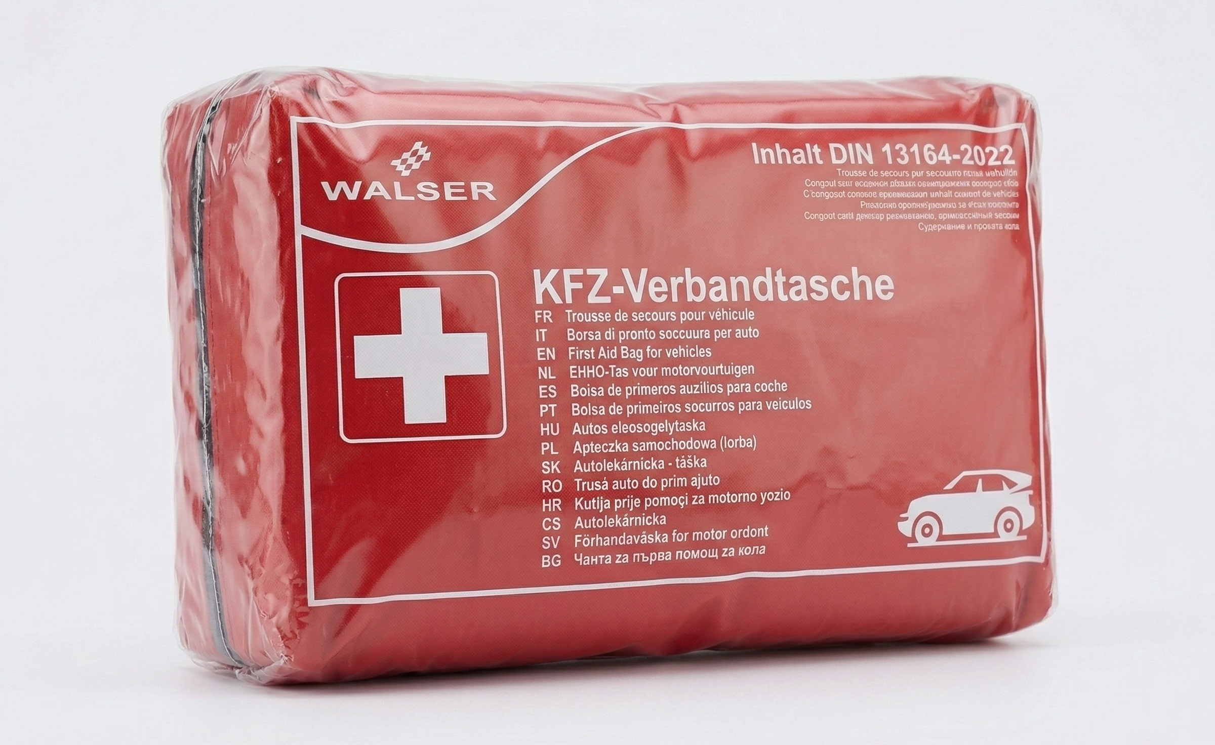 Original Walser KFZ-Verbandtasche - DIN 13164-2022 (Aktuellste Norm)