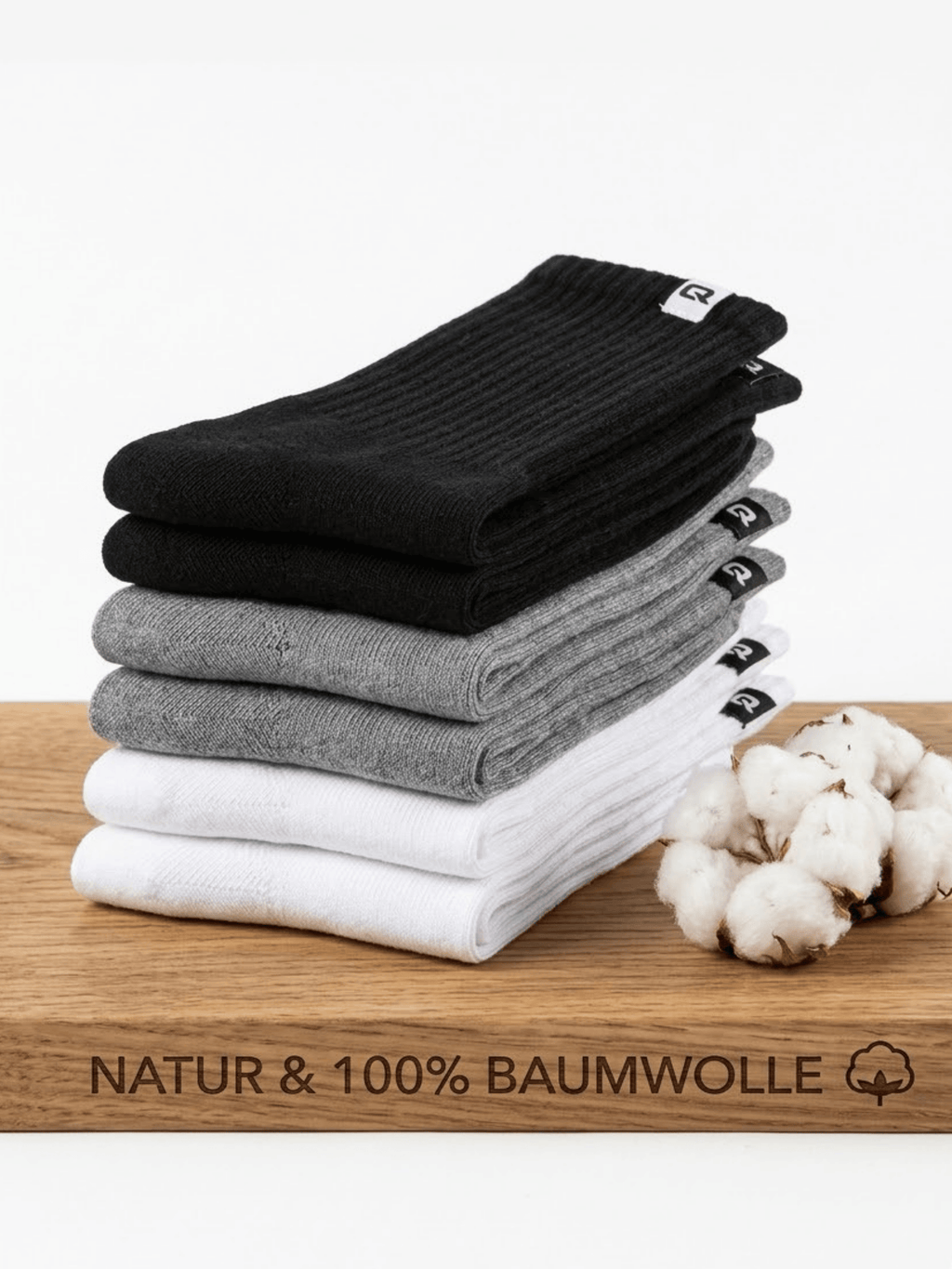 Gepolsterte Tennissocken 4X Paar