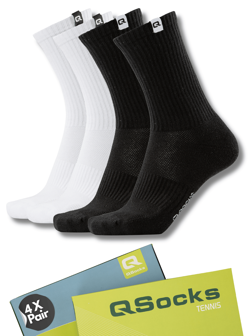 Gepolsterte Tennissocken 4X Paar