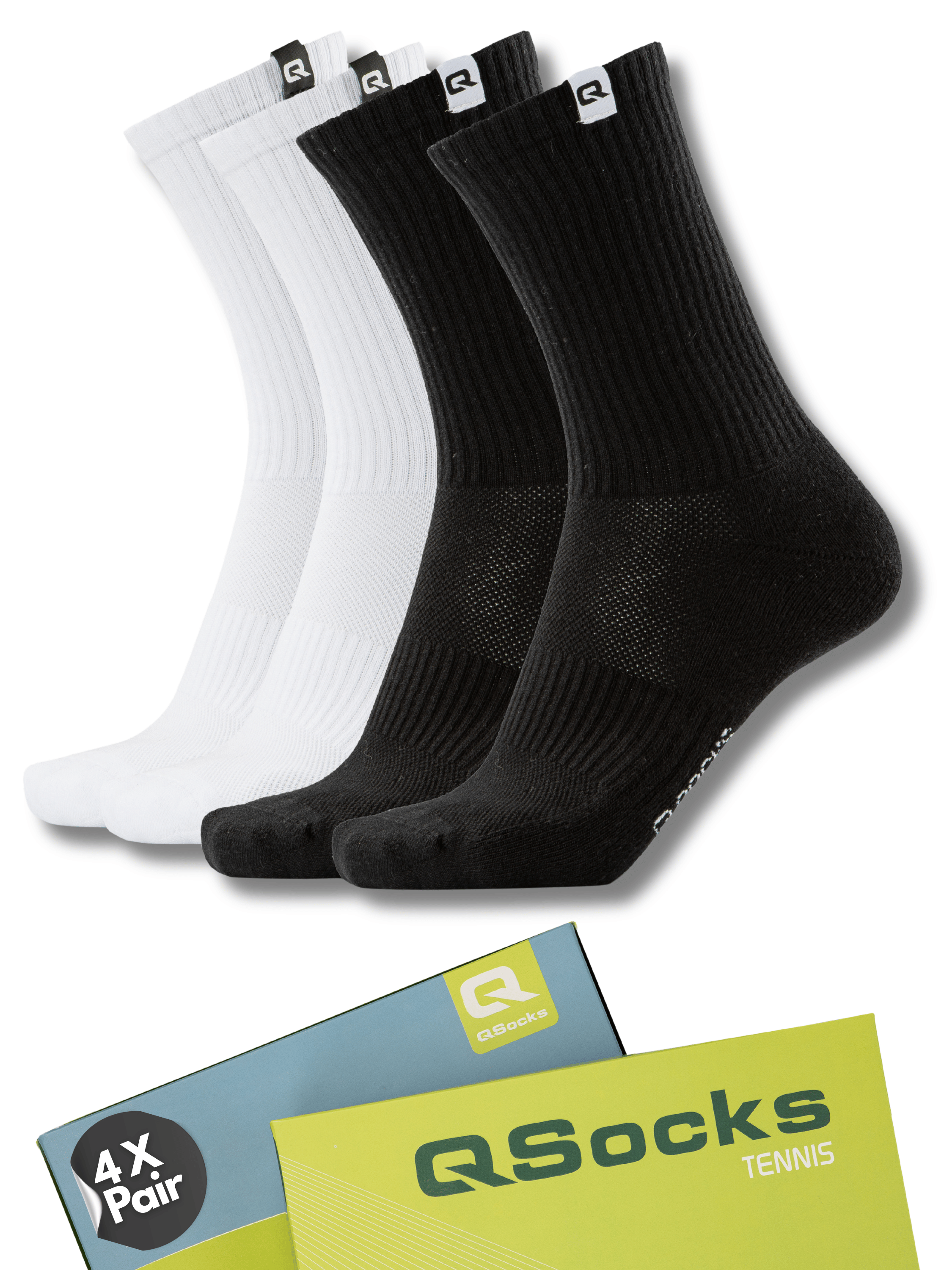 Gepolsterte Tennissocken 4X Paar