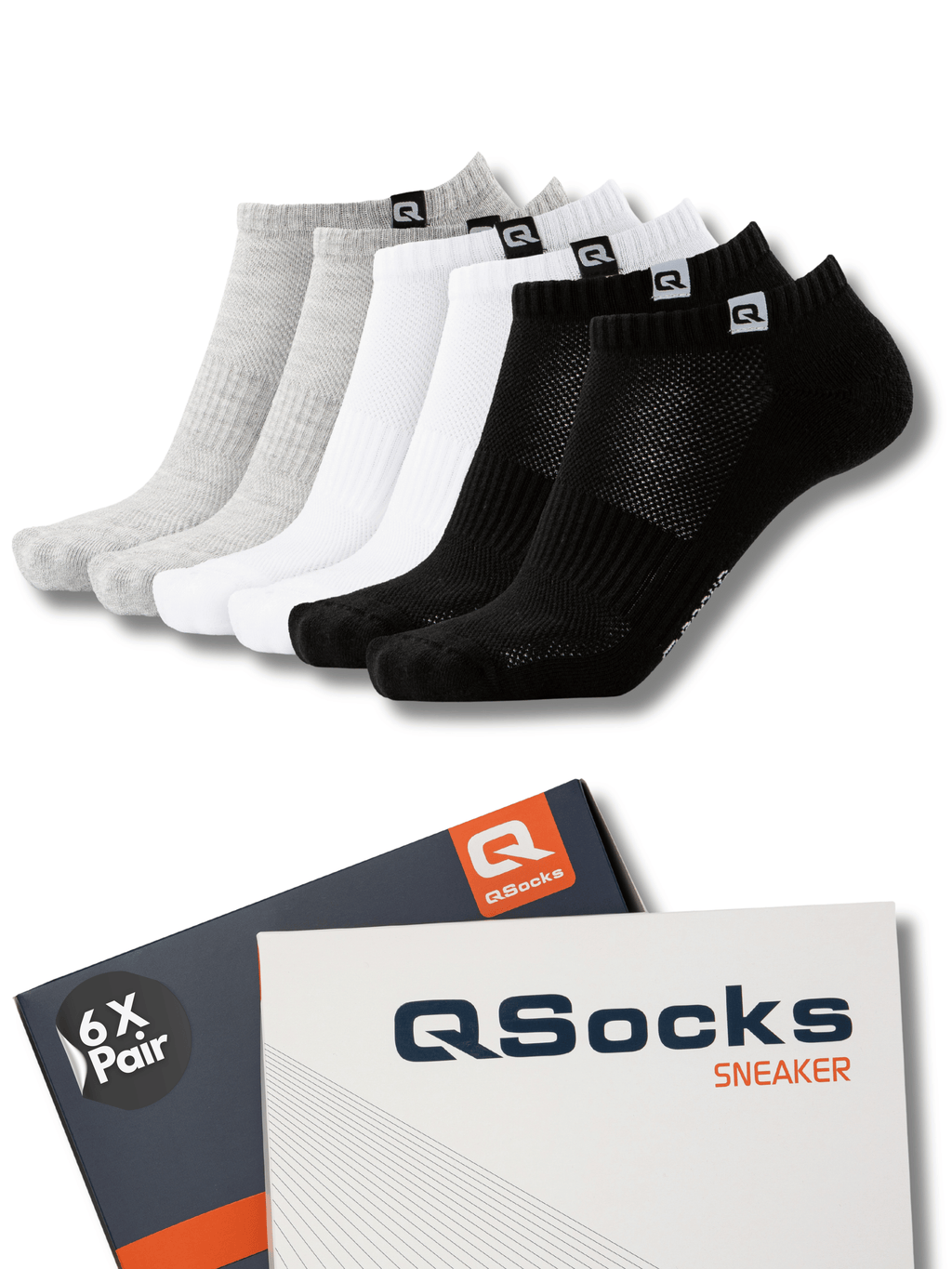 Gepolsterte Sneaker Socken 6X Paar
