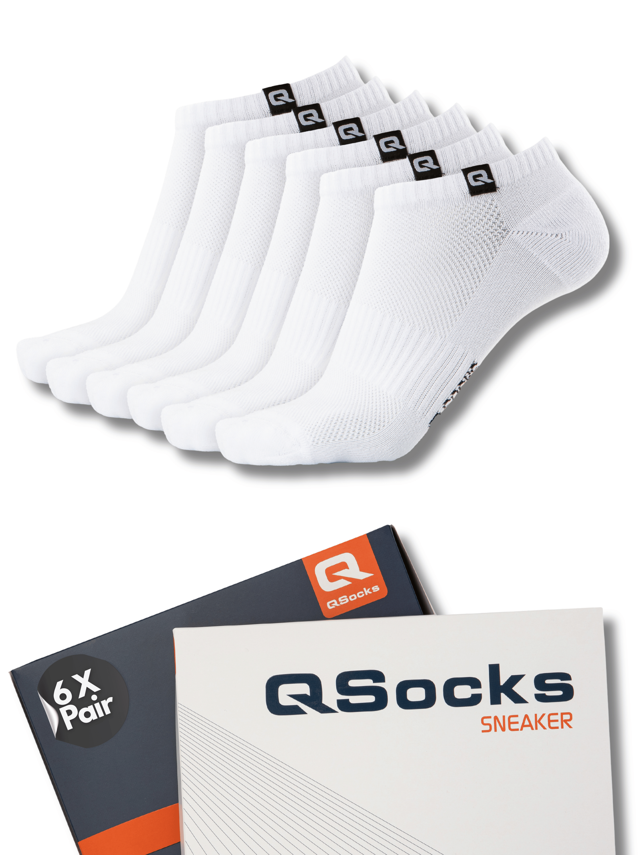 Gepolsterte Sneaker Socken 6X Paar