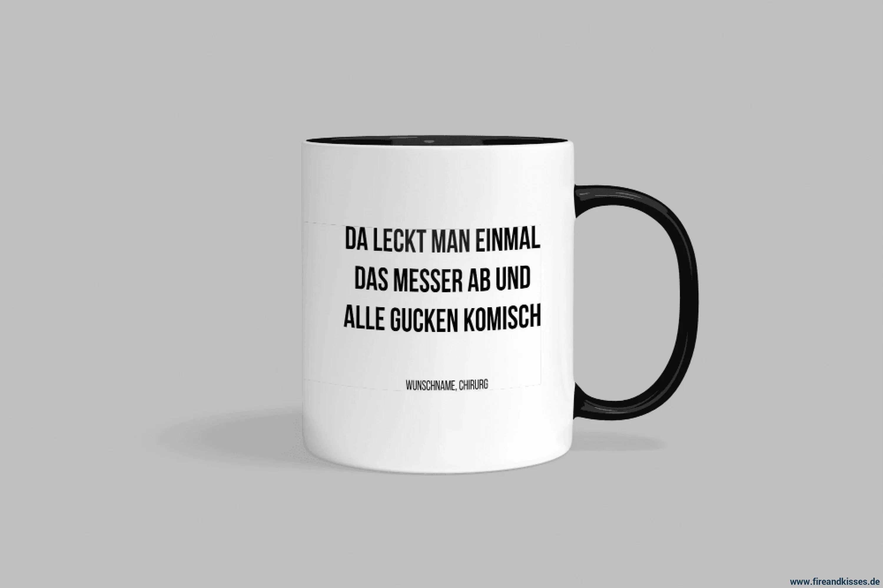 Fun-Tasse Chirurg "Da leckt man einmal das Messer ab" | Fireandkisses