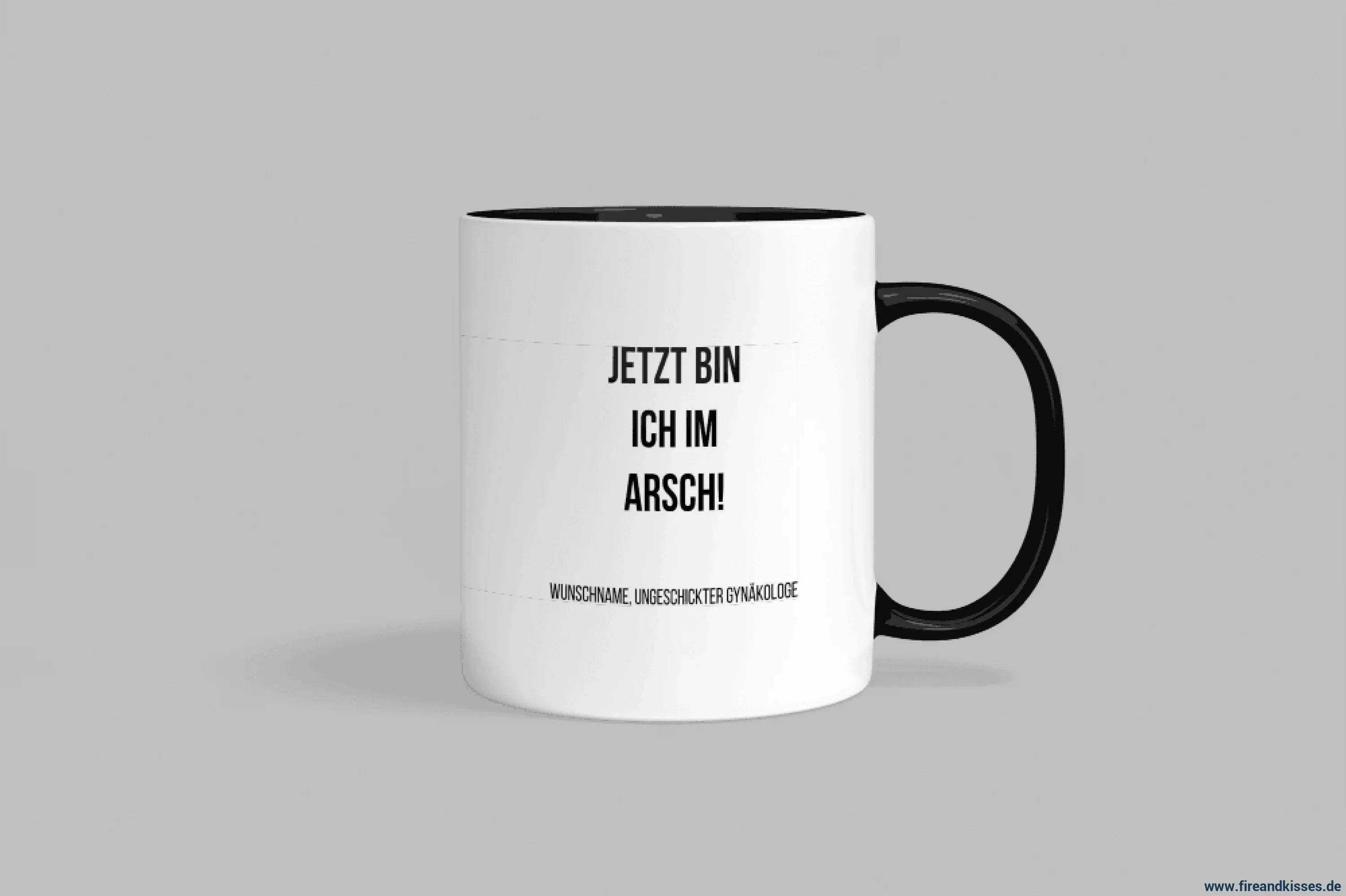 Fun-Tasse "Jetzt bin ich im Arsch!" | Fireandkisses