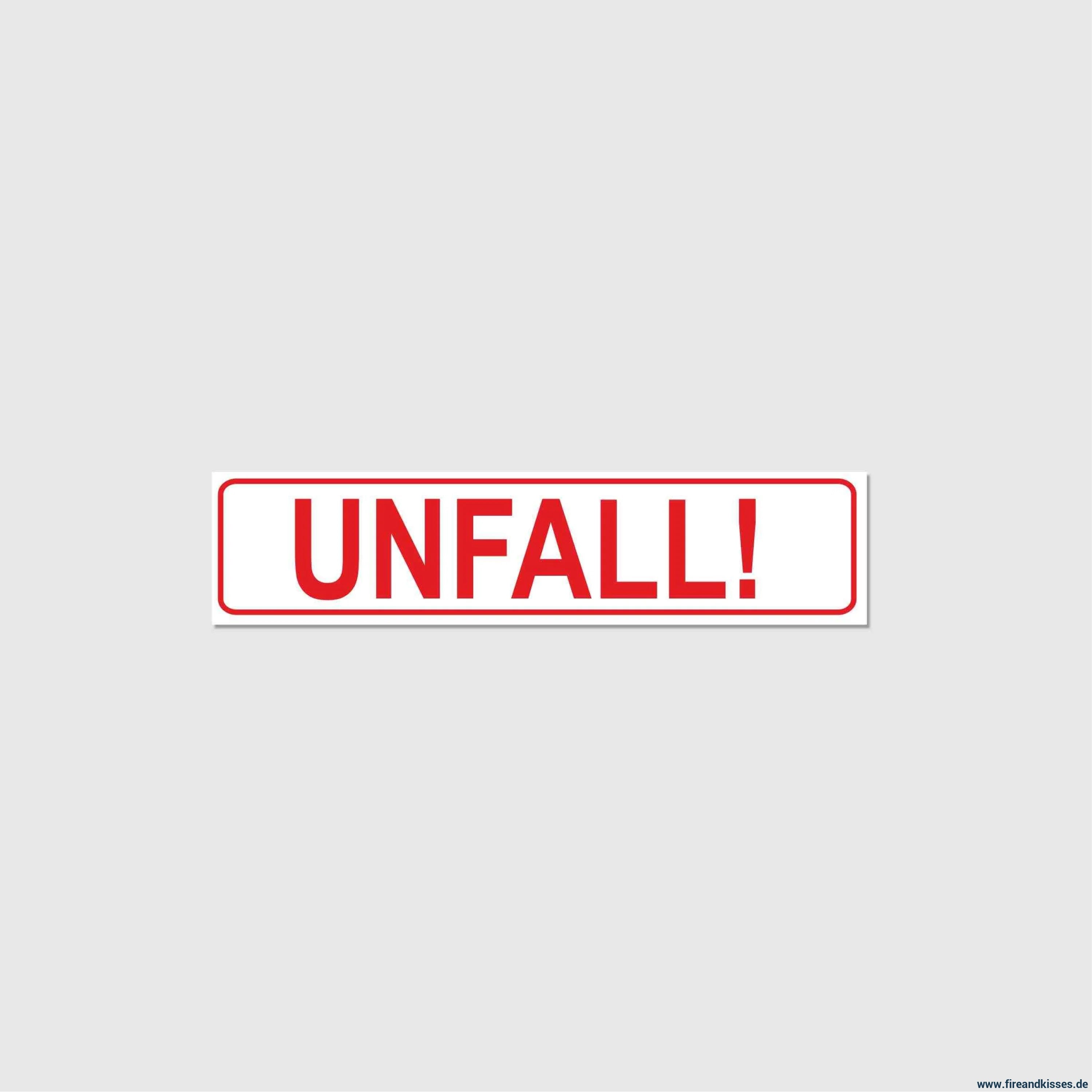 Fireandkisses Magnetschild UNFALL