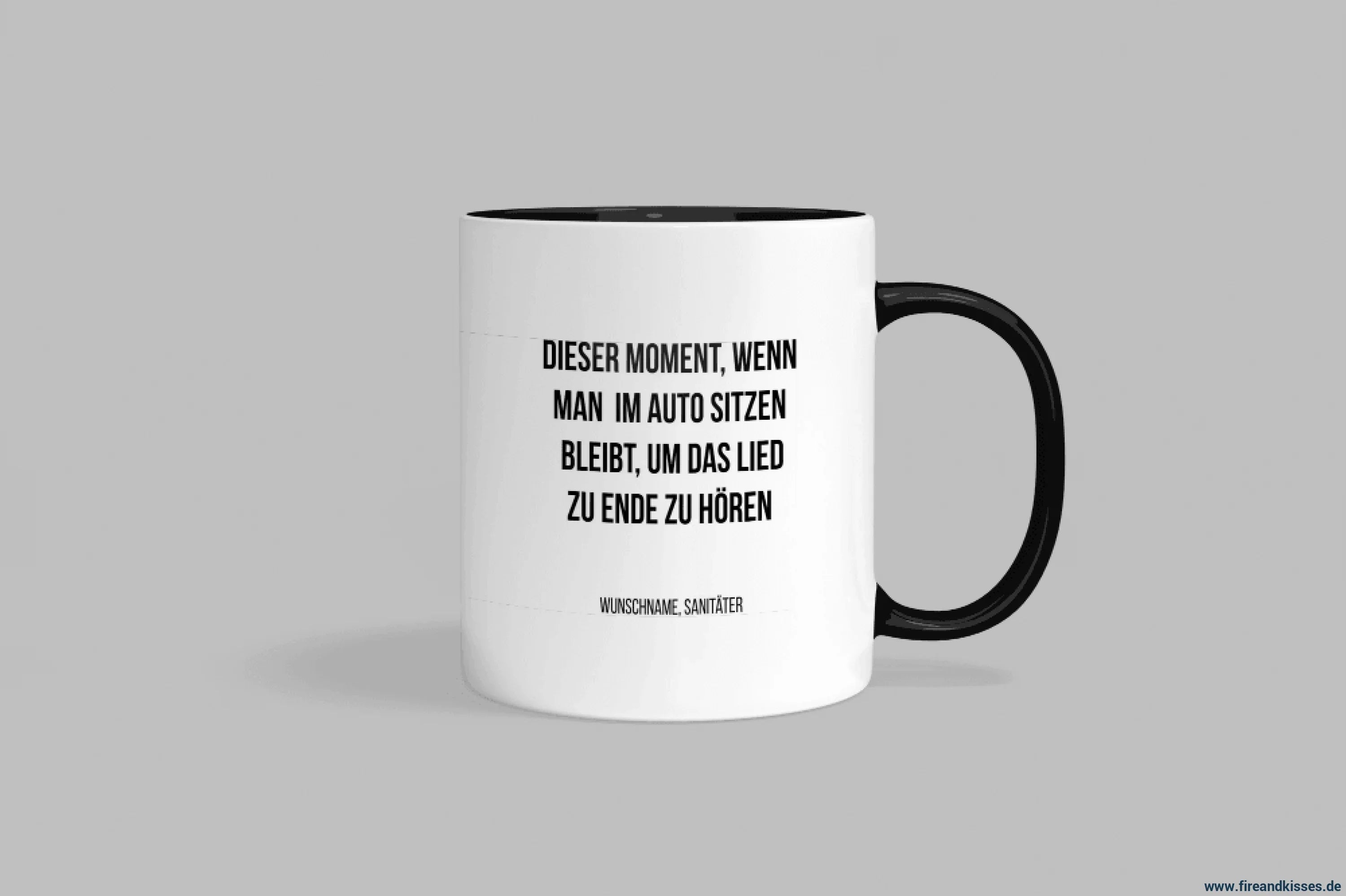 Fun-Tasse Sanitäter "Dieser Moment, wenn man im Auto sitzen bleibt" | Fireandkisses